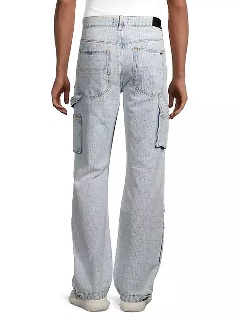 Amiri Men's Logo Jacquard Carpenter Jeans