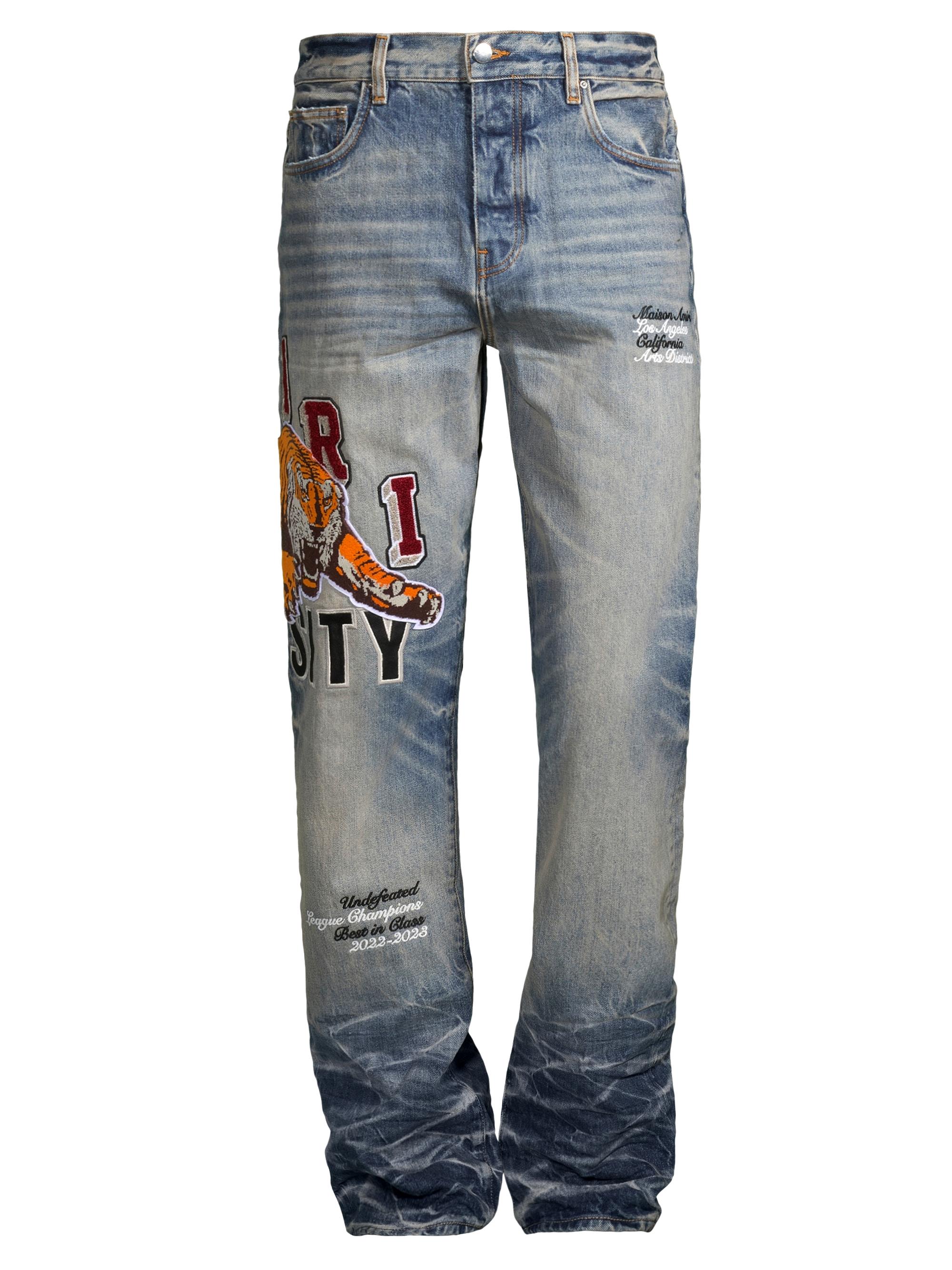 Amiri Varsity Tiger Five-Pocket Jeans | Saks Fifth Avenue