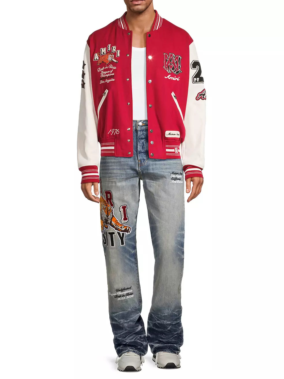Valentino, Jackets & Coats, Valentino Uomo Tiger Nylon Bomber Jacket Size  46 It 36 Us