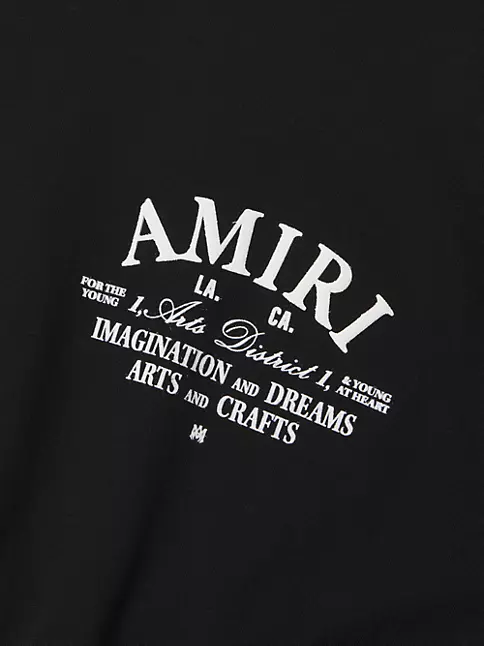 Amiri Men's Logo Lettering Print Crewneck T-Shirt