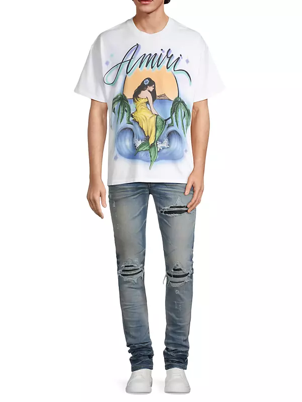 Shop Amiri Mermaid Logo Oversized T-Shirt | Saks Fifth Avenue