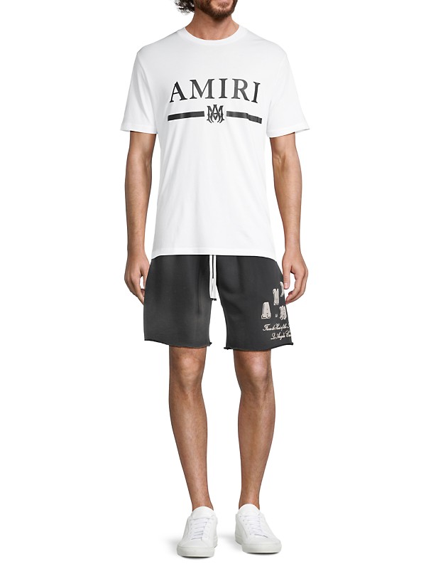Shop Amiri Vintage Collegiate Logo Shorts | Saks Fifth Avenue Shop Amiri Vintage Collegiate Logo Shorts | Saks Fifth Avenue