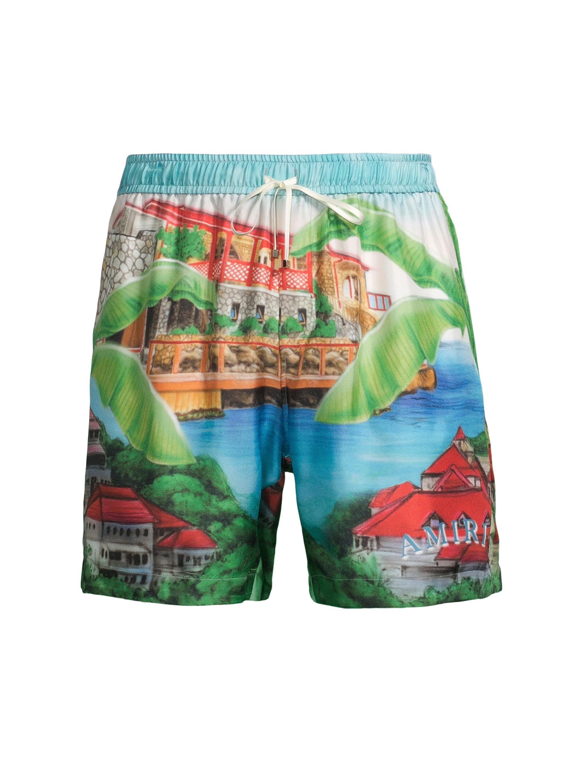 Amiri Men's Eden Rock Silk Shorts