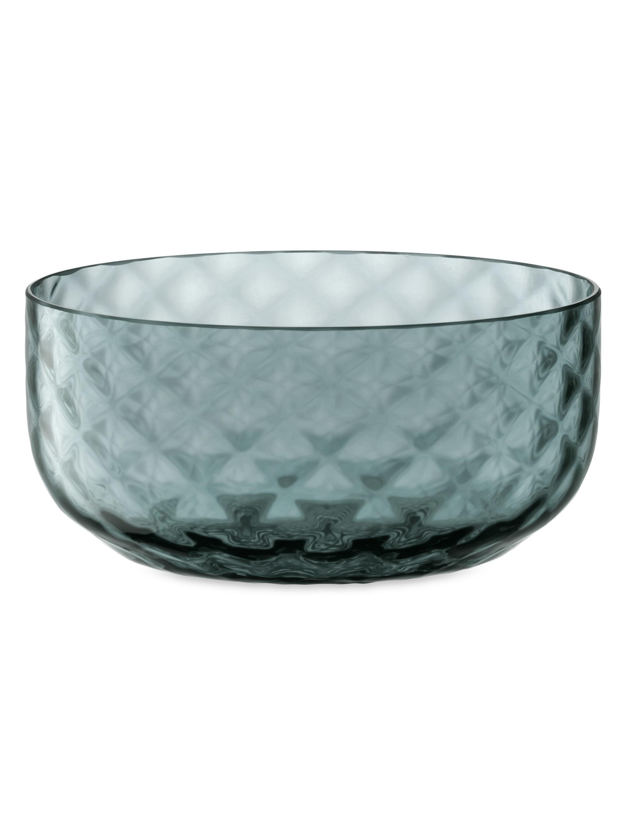 LSA Dapple Glass Bowl - Water Blue Small