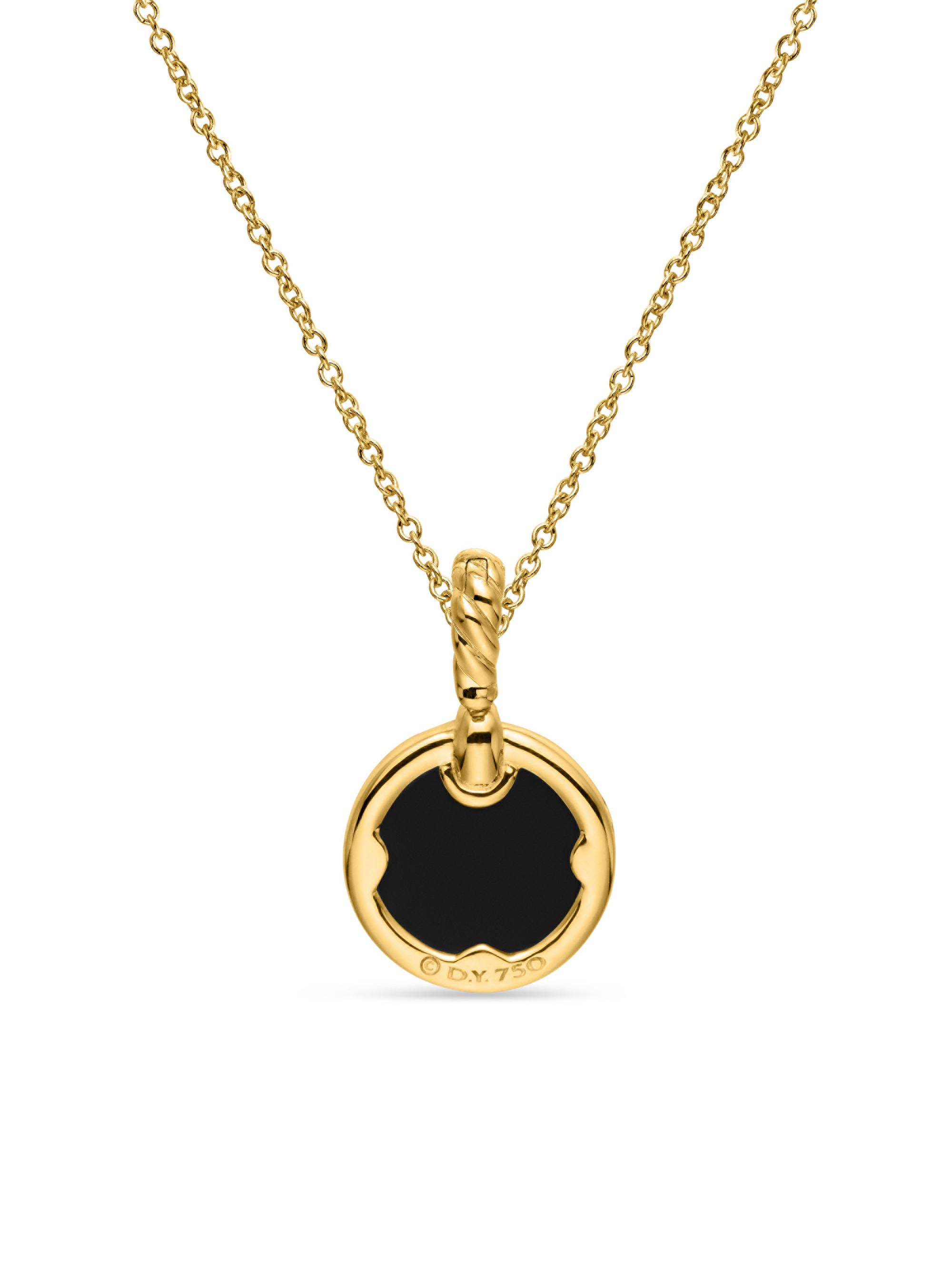 David Yurman Petite DY Elements® Pendant Necklace in 18K Yellow