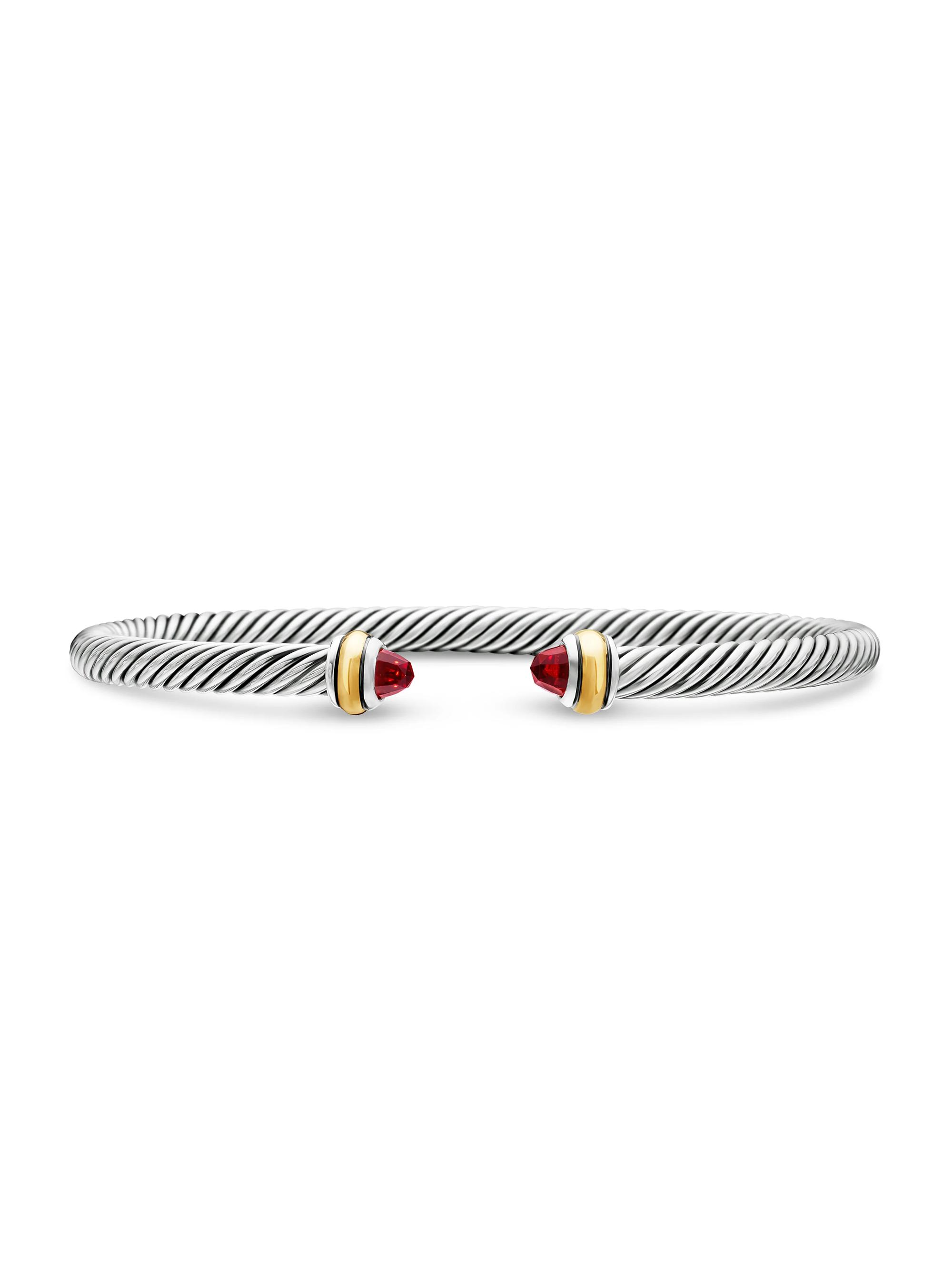 David Yurman Cable Classics Color Bracelet with 18K Yellow Gold