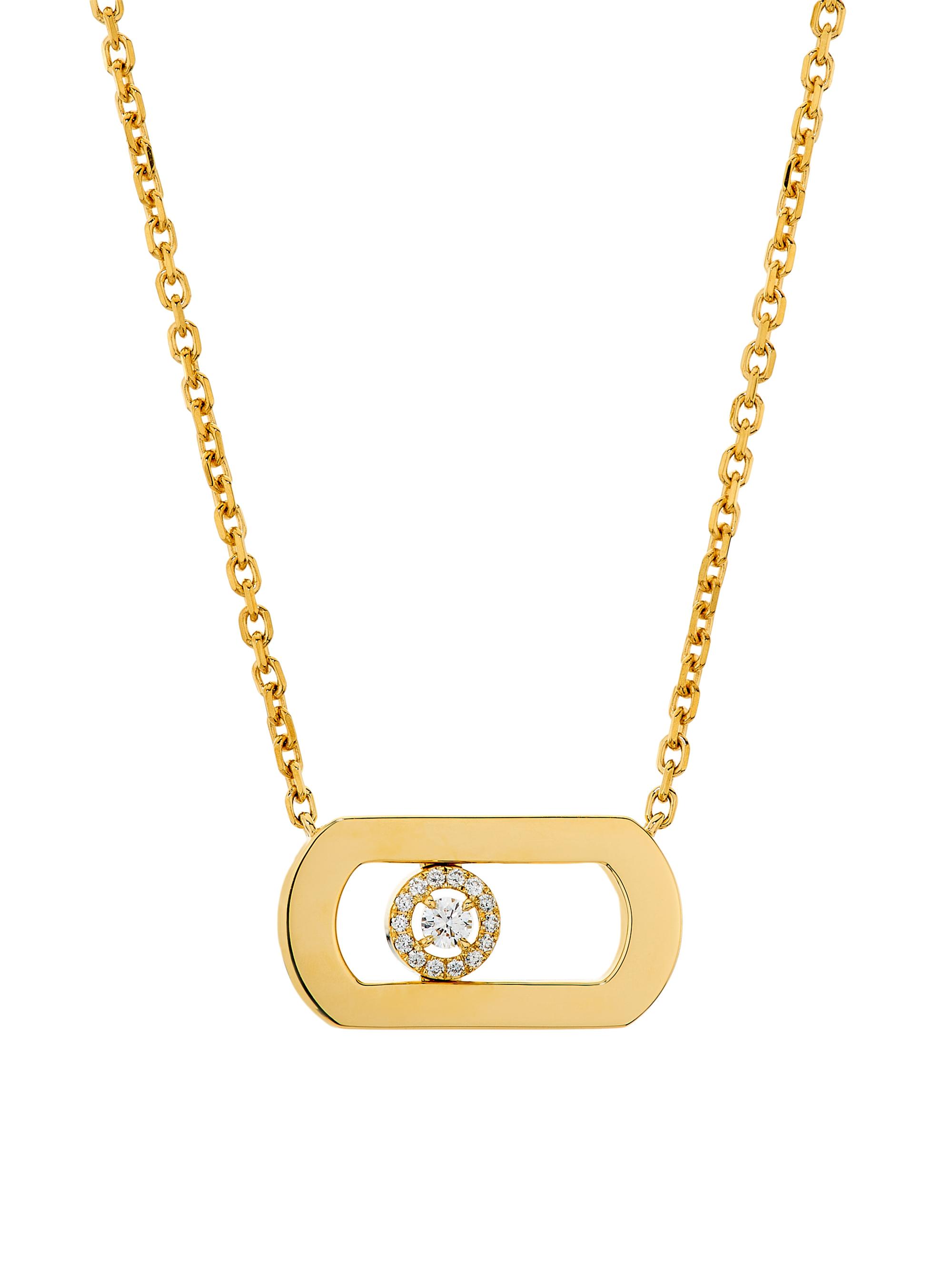Messika Women's Move Citizen 18K Yellow Gold & 0.12 TCW Diamond Pendant Necklace - Yellow Gold