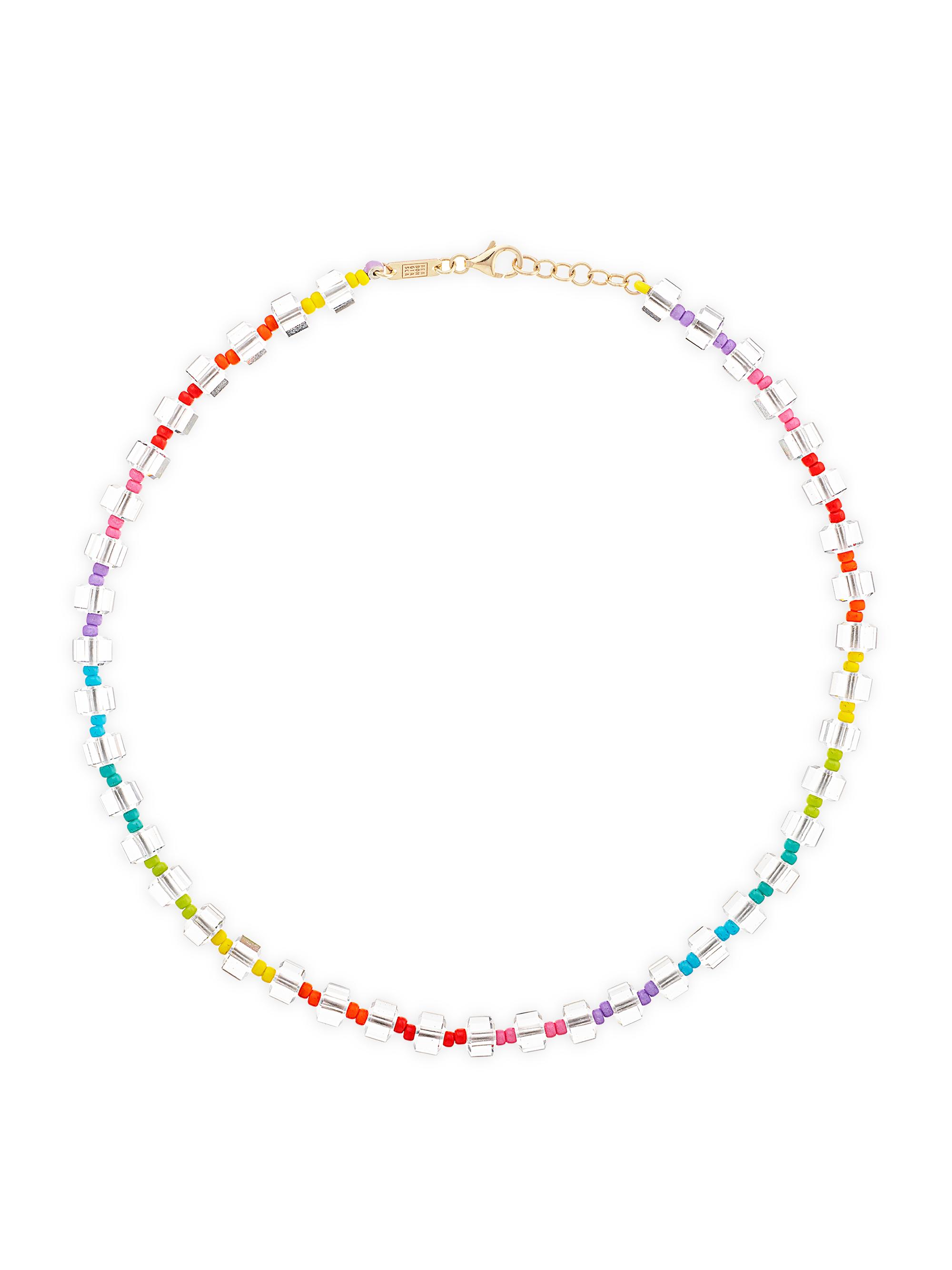 Bea Bongiasca Women's Save The Colors 9K Gold & Rock Crystal Full Spectrum Beaded Necklace