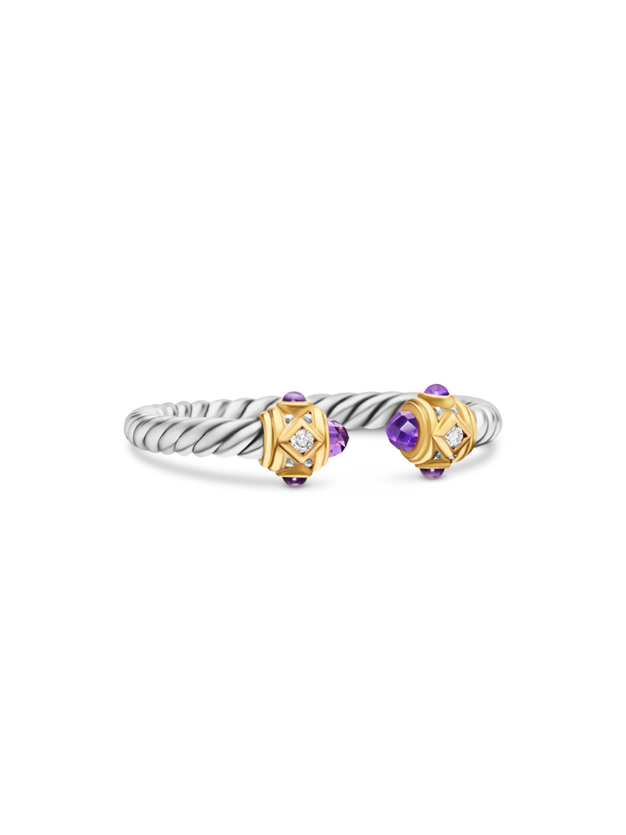 David Yurman Women's Renaissance Ring in Sterling Silver - Amethyst