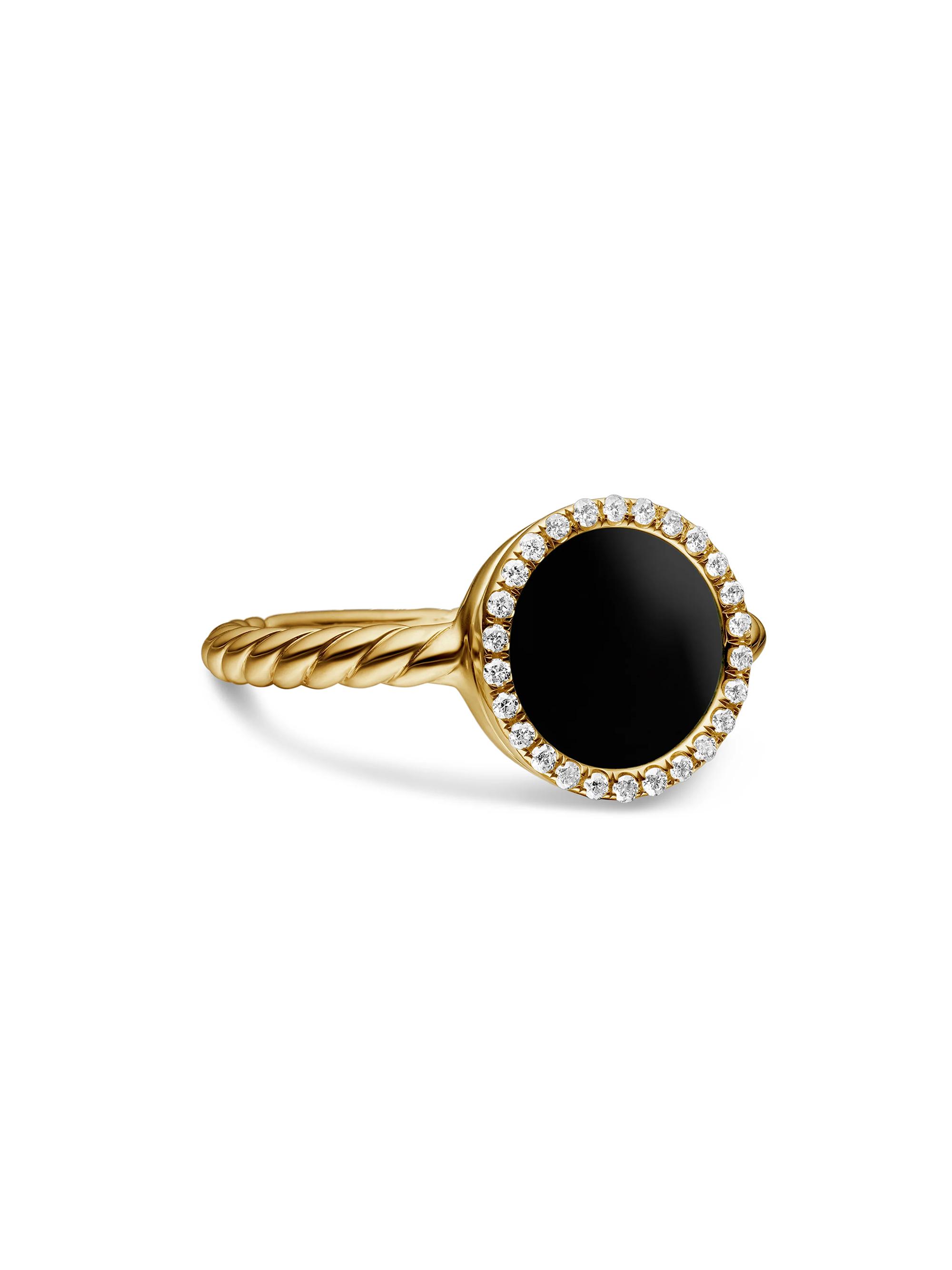 David Yurman Women's Petite DY Elements in 18K Yellow Gold - Black Onyx
