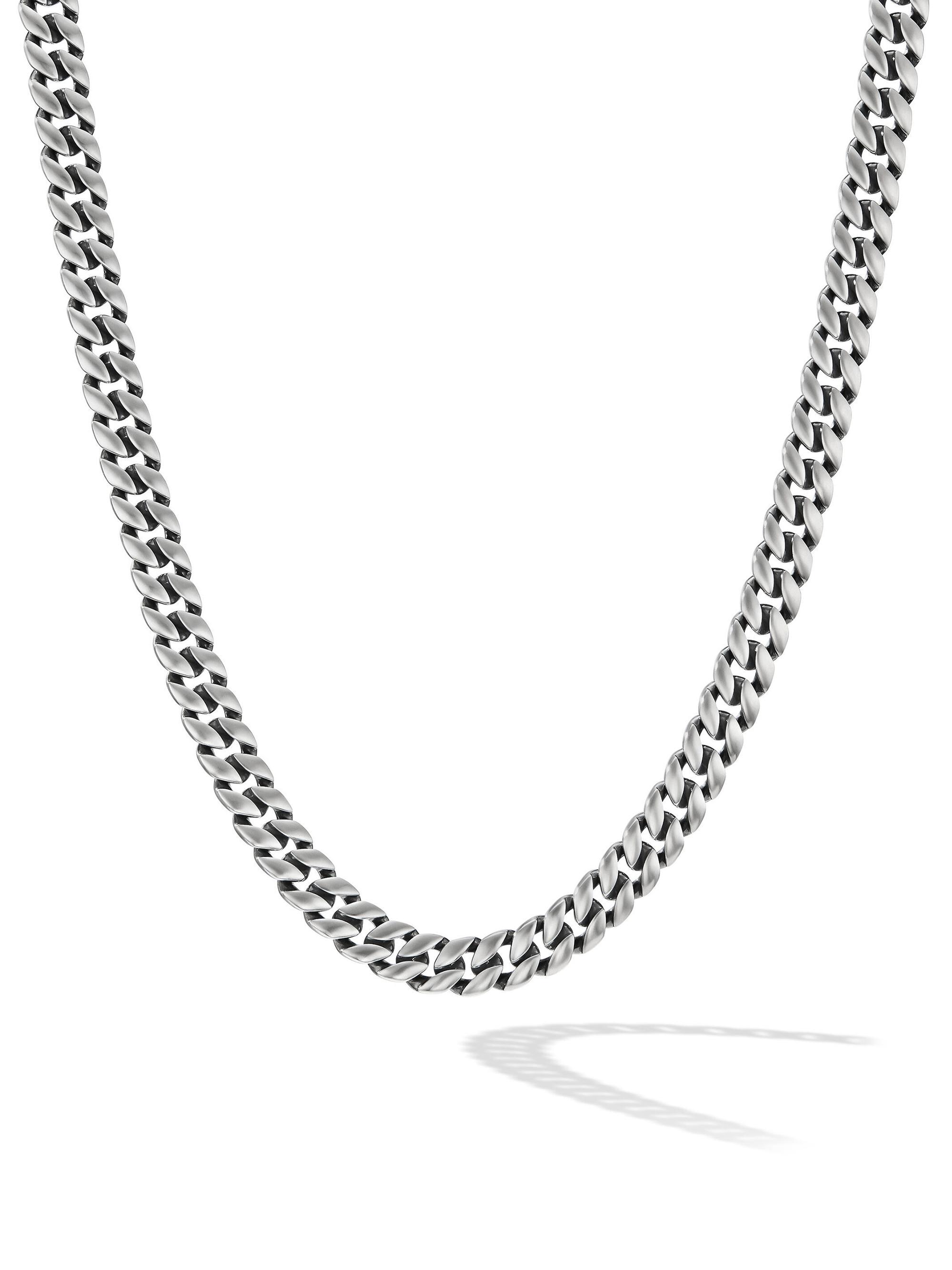 David Yurman Men's Curb Chain Necklace in Sterling Silver, 8MM - Sterling Silver