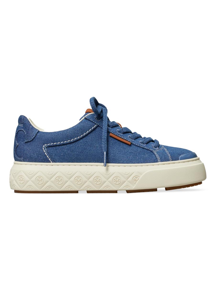 Tory Burch Ladybug Denim Low-Top Sneakers | Saks Fifth Avenue