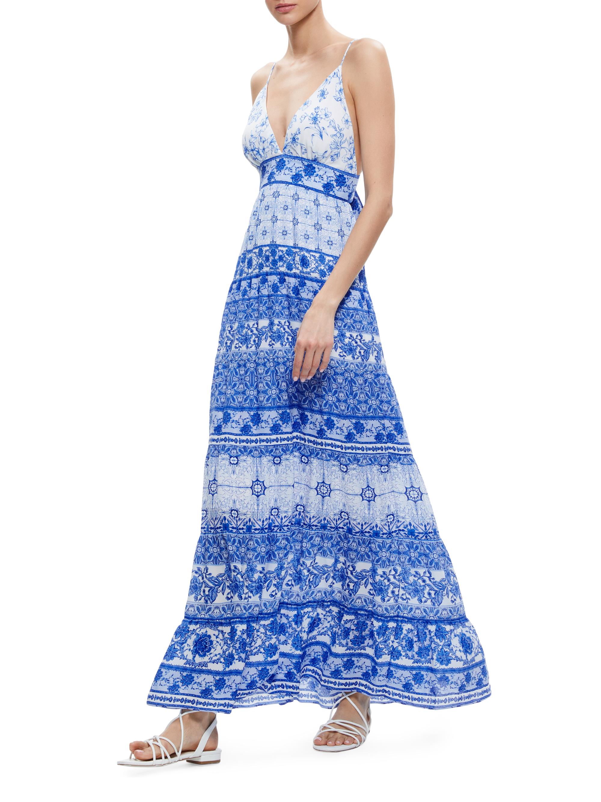ALICE + OLIVIA Karolina Floral Maxi Dress | Saks Fifth Avenue