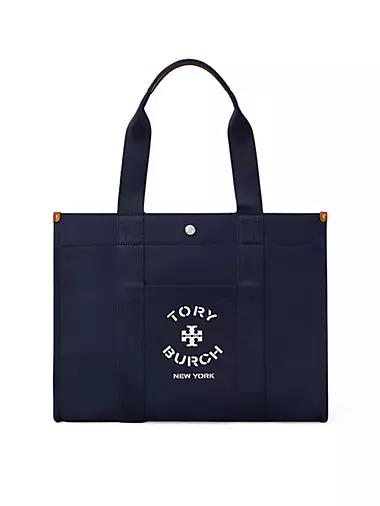 Tory Burch, Bags, New Tory Burch Navy Geo Logo Tote Bag
