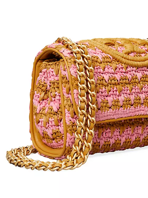 Tory Burch Mini Fleming Soft Crochet Tote