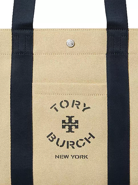 Shop Tory Burch Tory Canvas Logo Tote Bag | Saks Fifth Avenue