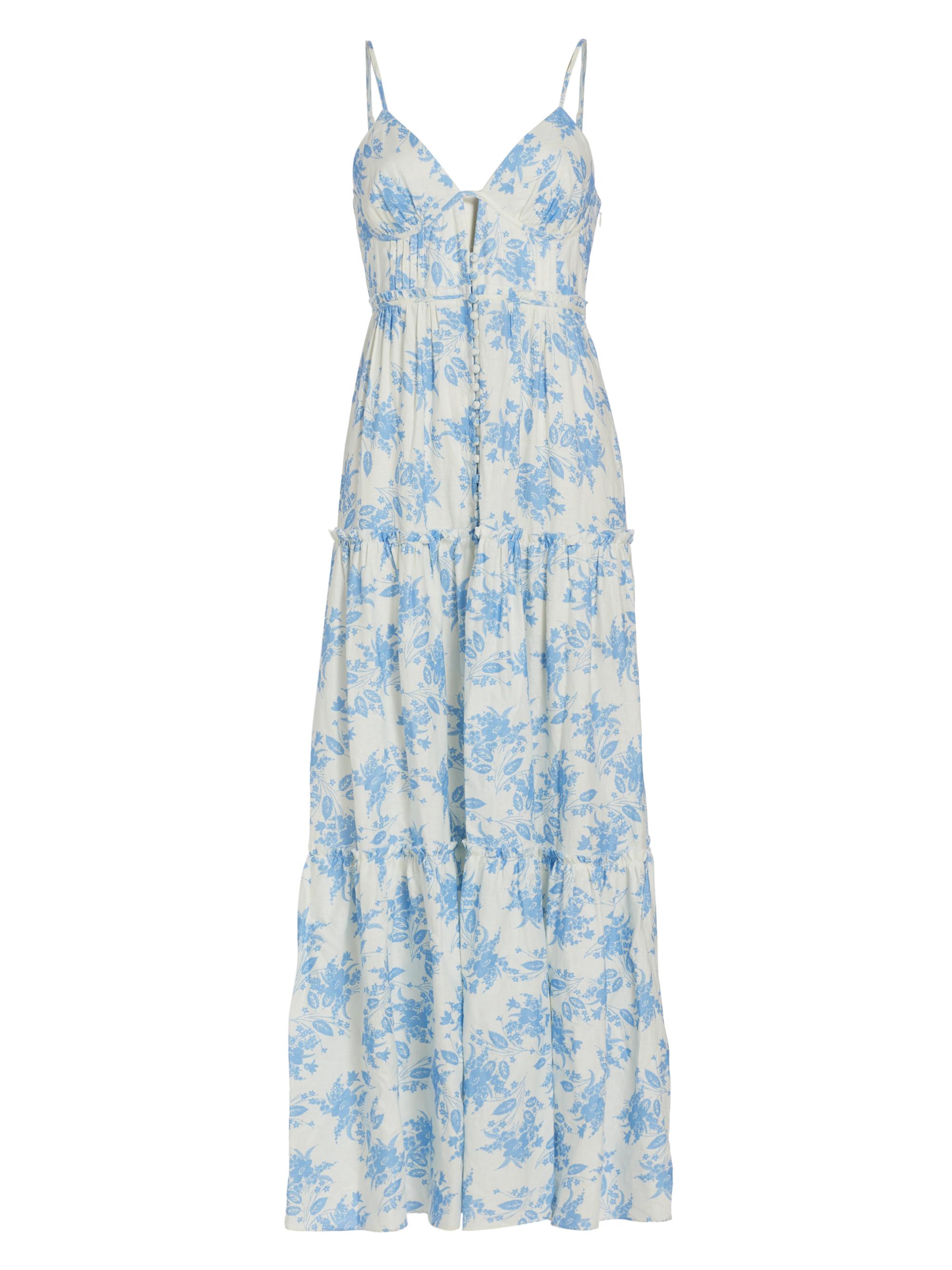 green emerald velvet dress Loveshackfancy Women's Sandy Lace Maxi Dress - Black