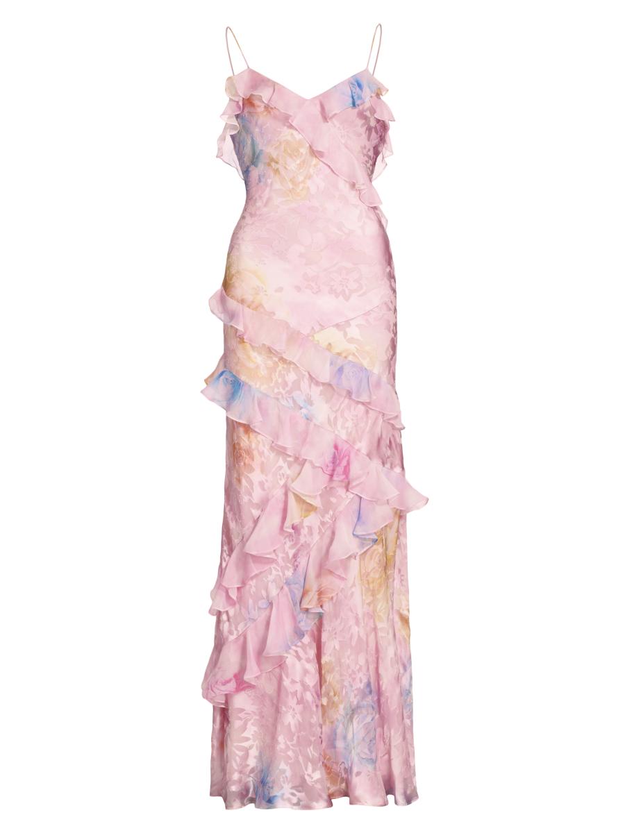 LoveShackFancy Rialto Jacquard Floor-Length Dress | Saks Fifth Avenue