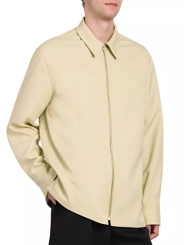Shop Jil Sander Zip-Up Shirt Jacket | Saks Fifth Avenue