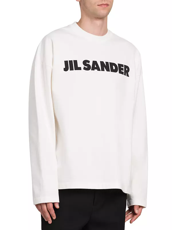Shop Jil Sander Logo Long-Sleeve T-Shirt | Saks Fifth Avenue