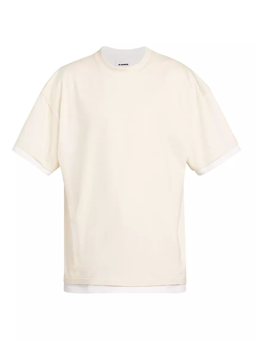 Shop Jil Sander Logo Cotton T-Shirt | Saks Fifth Avenue