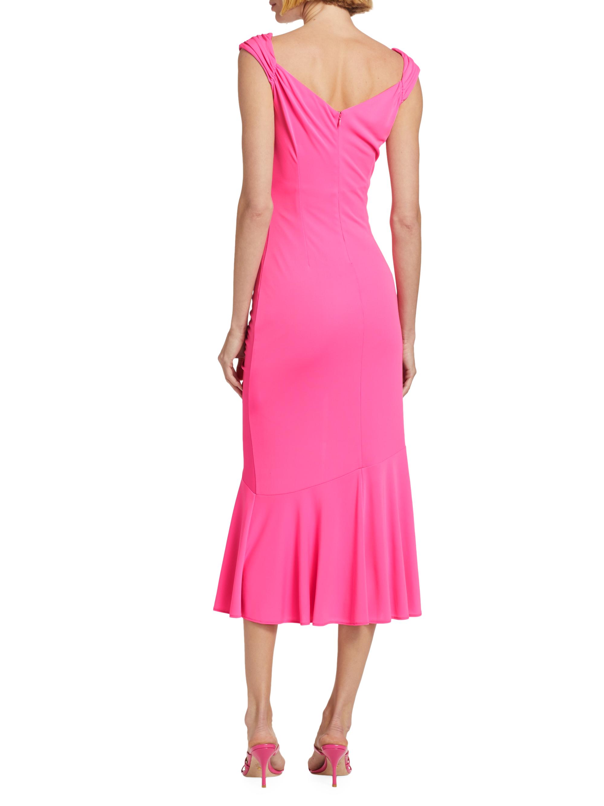 Cinq à Sept Julieta Ruched Jersey Midi-Dress | Saks Fifth Avenue