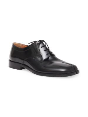 Tabi leather derby shoes