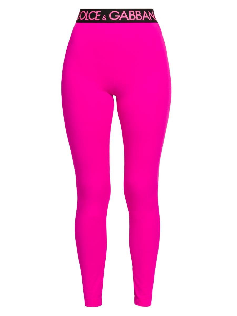 Dolce&Gabbana Stretch Logo Leggings | Saks Fifth Avenue