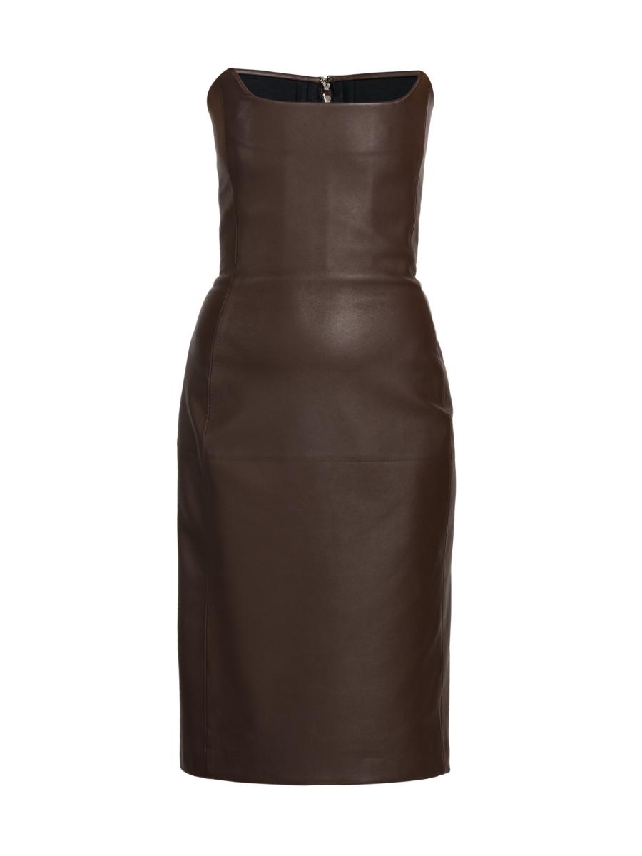 【送料&関税込】Bottega Veneta Zipdetail Strapless Dress NWT Bottega Veneta Strapless Belted Zip Front Nylon Mini