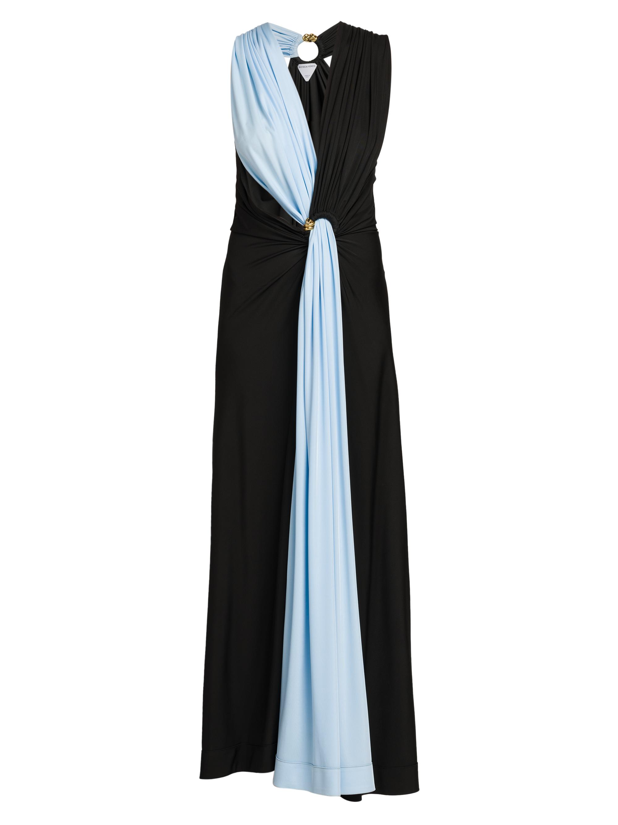 Bottega Veneta Women's Two-Tone Draped Gown - Fondant Iceberg
