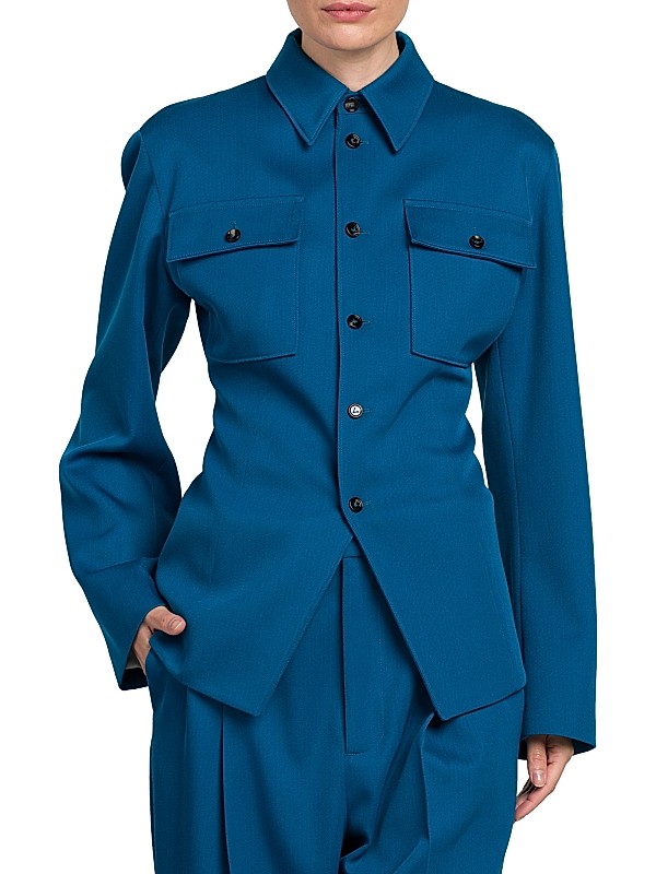 Shop Bottega Veneta Wool Gabardine Shirt Jacket | Saks Fifth Shop Bottega Veneta Wool Gabardine Shirt Jacket | Saks Fifth