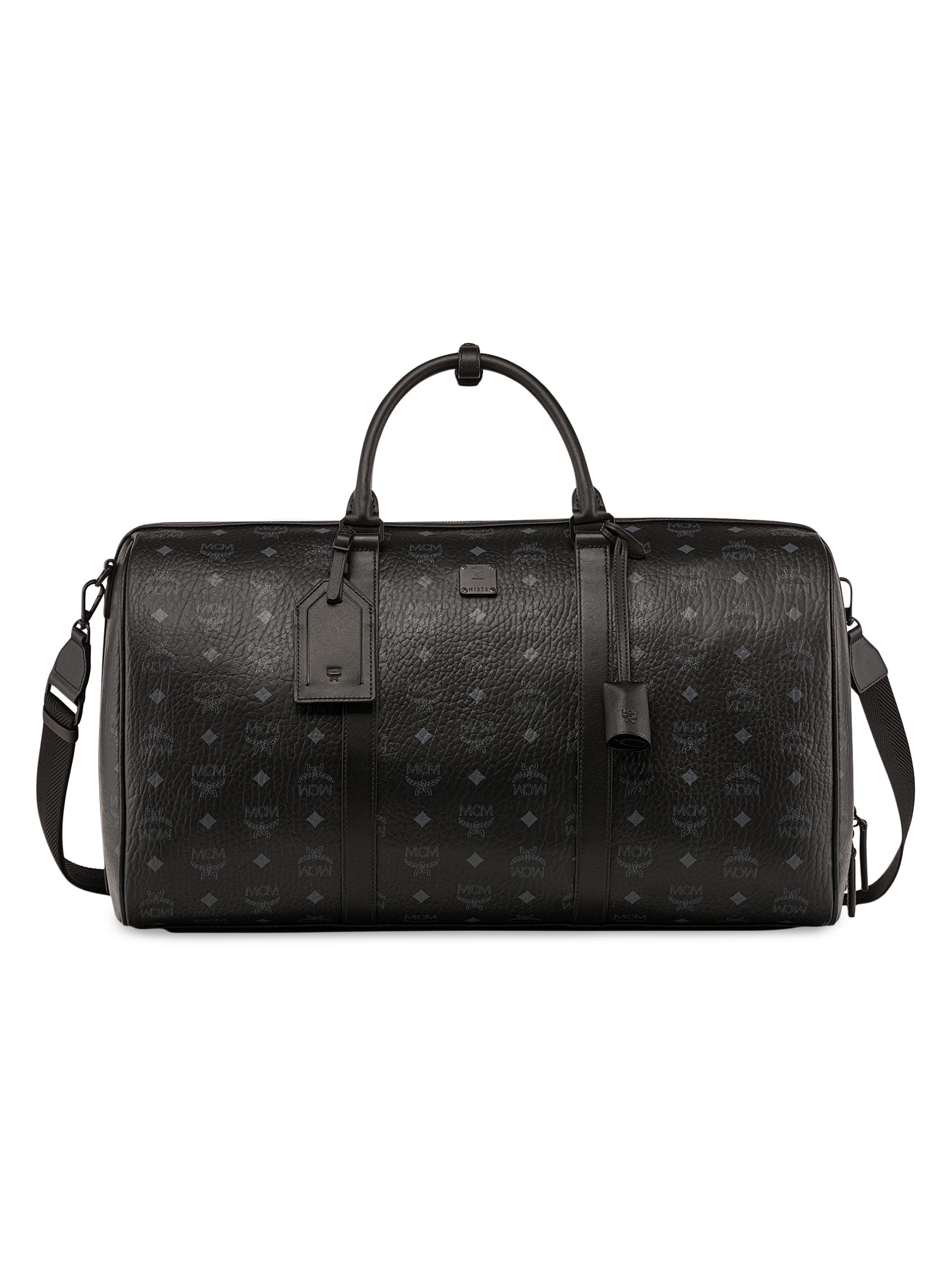 MCM Ottomar Large Logo Visetos Duffel Bag | Saks Fifth Avenue
