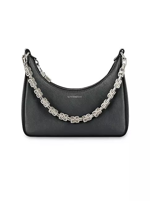 Shop Givenchy Mini Moon Cut Out Bag In Leather And Chain | Saks