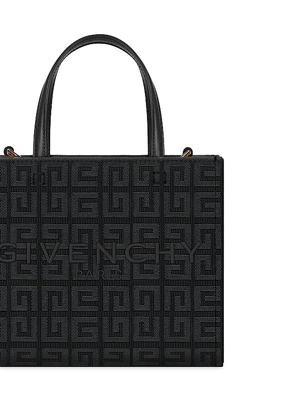 Shop Givenchy Mini G Tote Shopping Bag In 4G Embroidered Shop Givenchy Mini G Tote Shopping Bag In 4G Embroidered