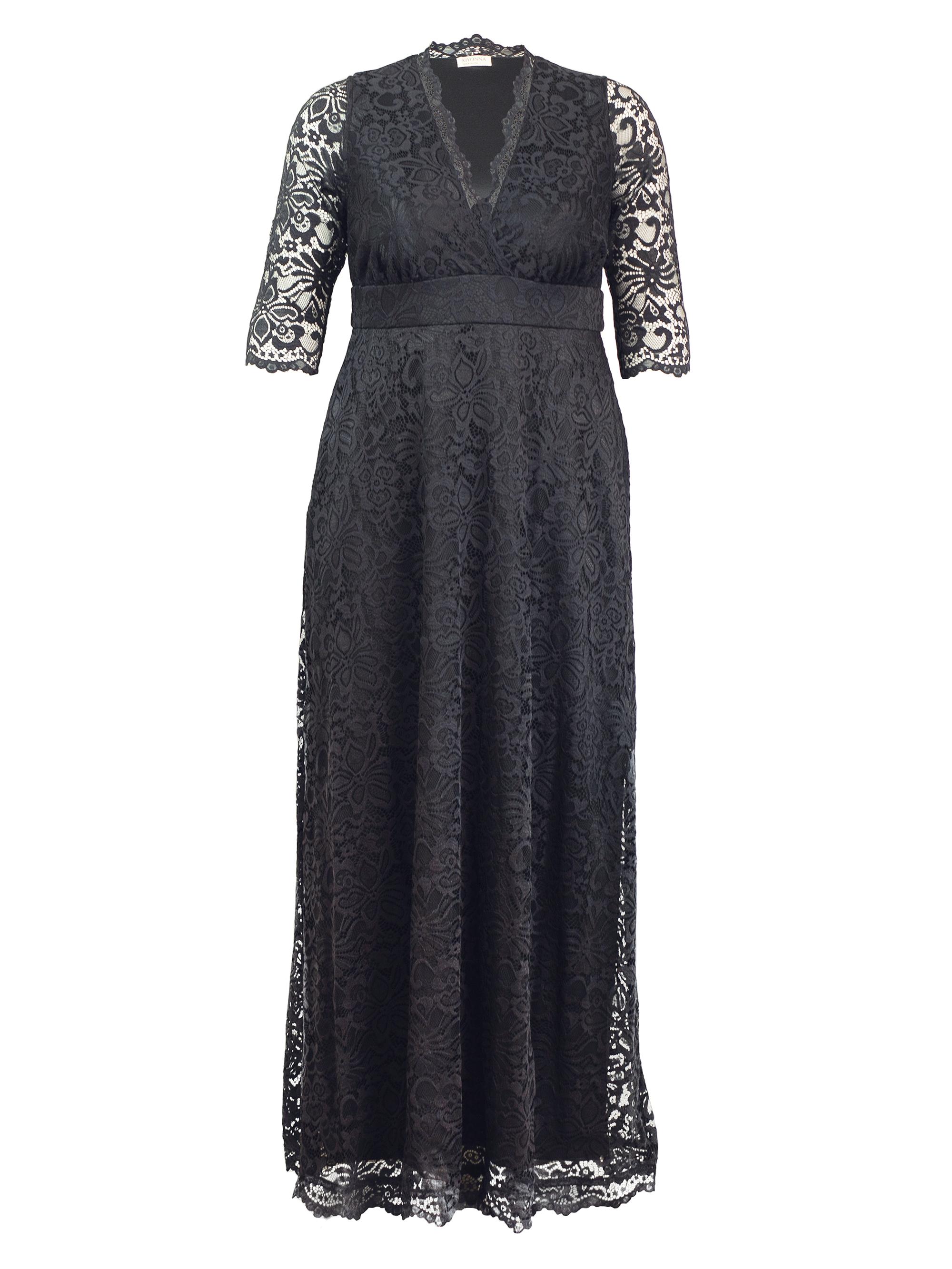 Kiyonna Women's Maria Lace Gown - Nocturnal Navy