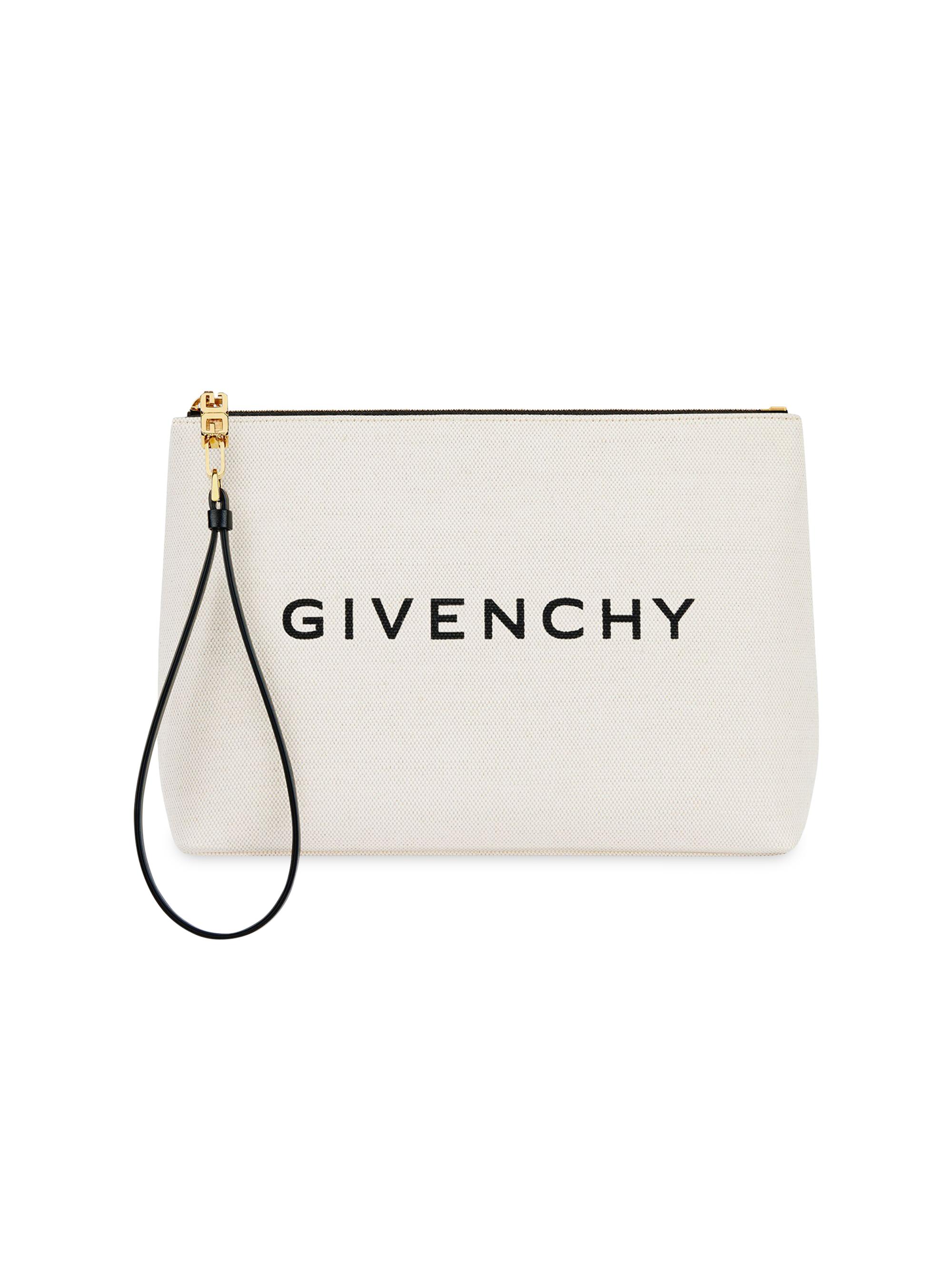 Givenchy Women's  Pouch In Canvas - Beige Black
