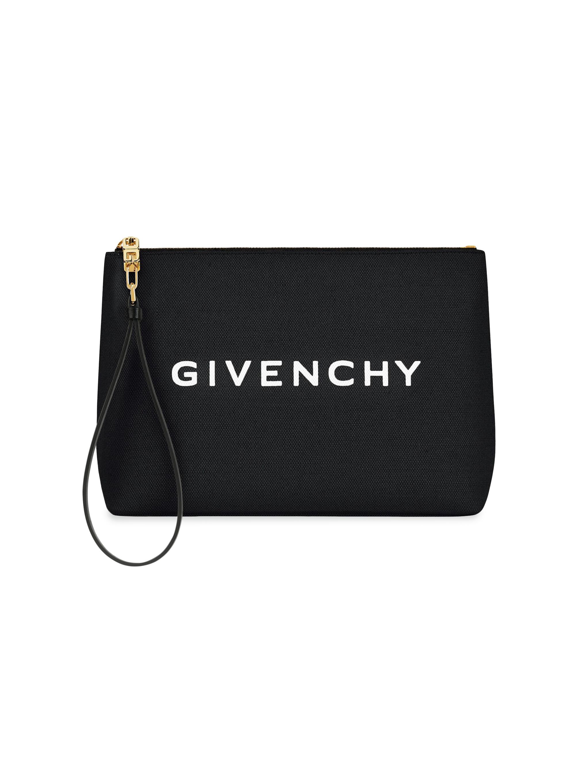 Givenchy Women's Large Pouch In Canvas - Black