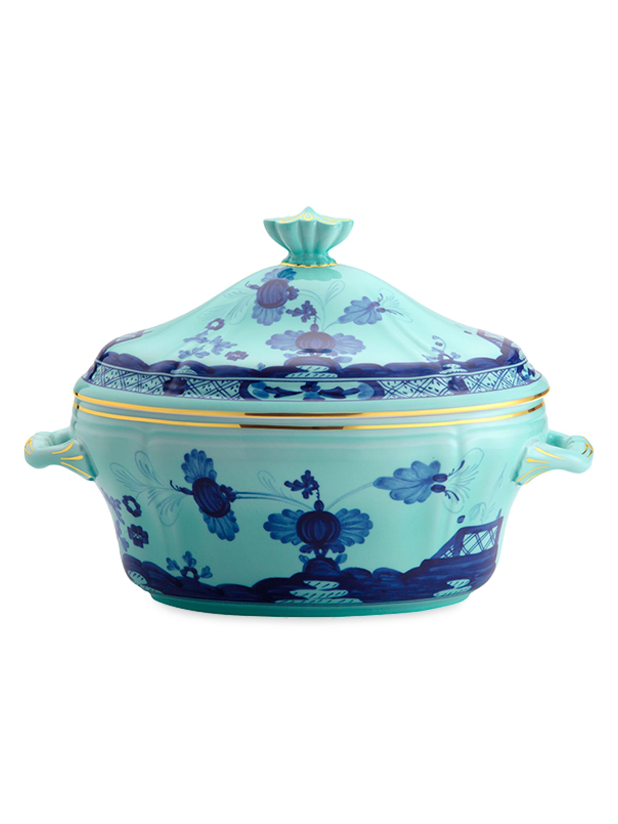 Ginori 1735 Oriente Italiano Oval Tureen - Iris