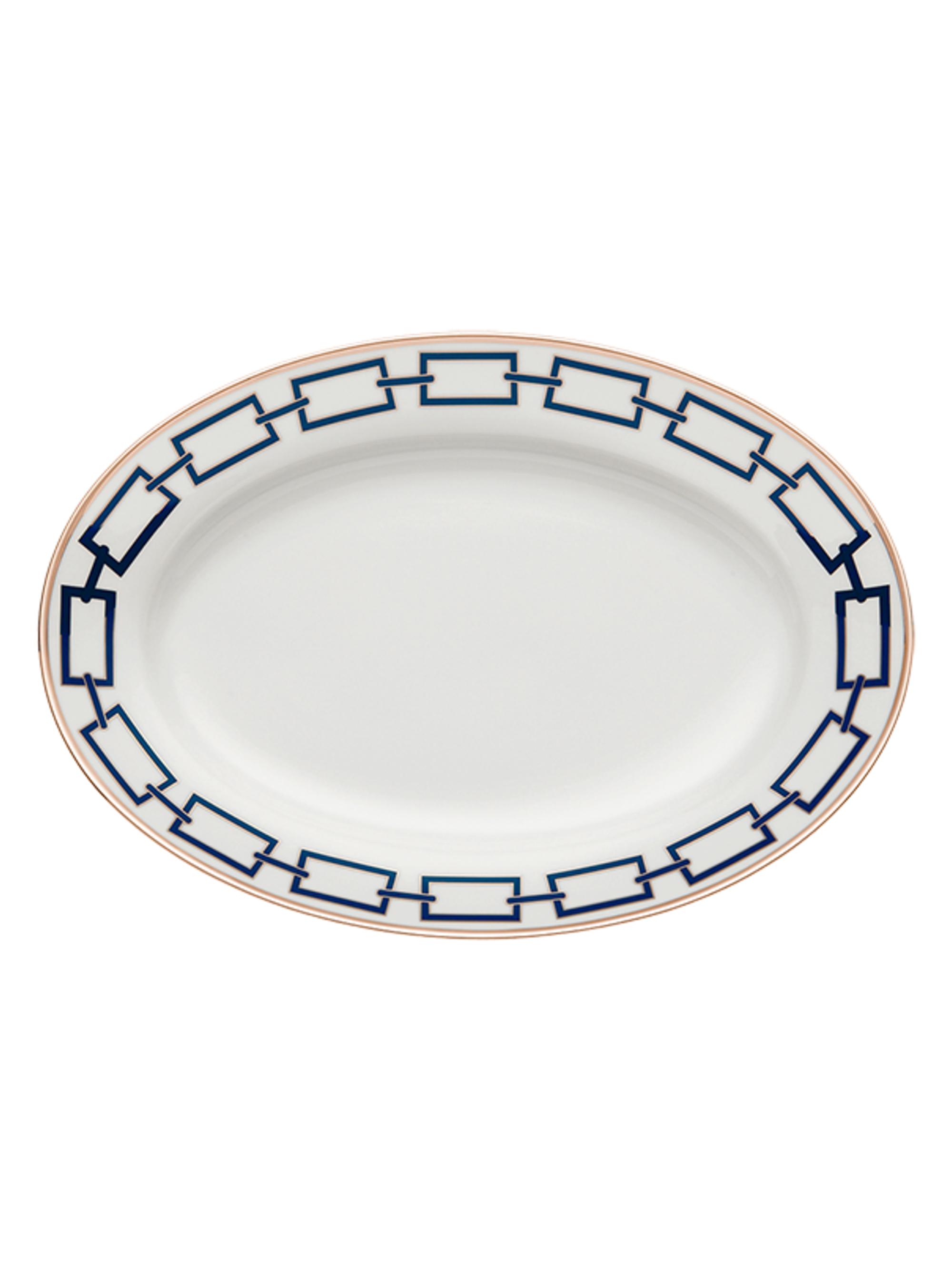 Ginori 1735 Catene Oval Platter - Blue