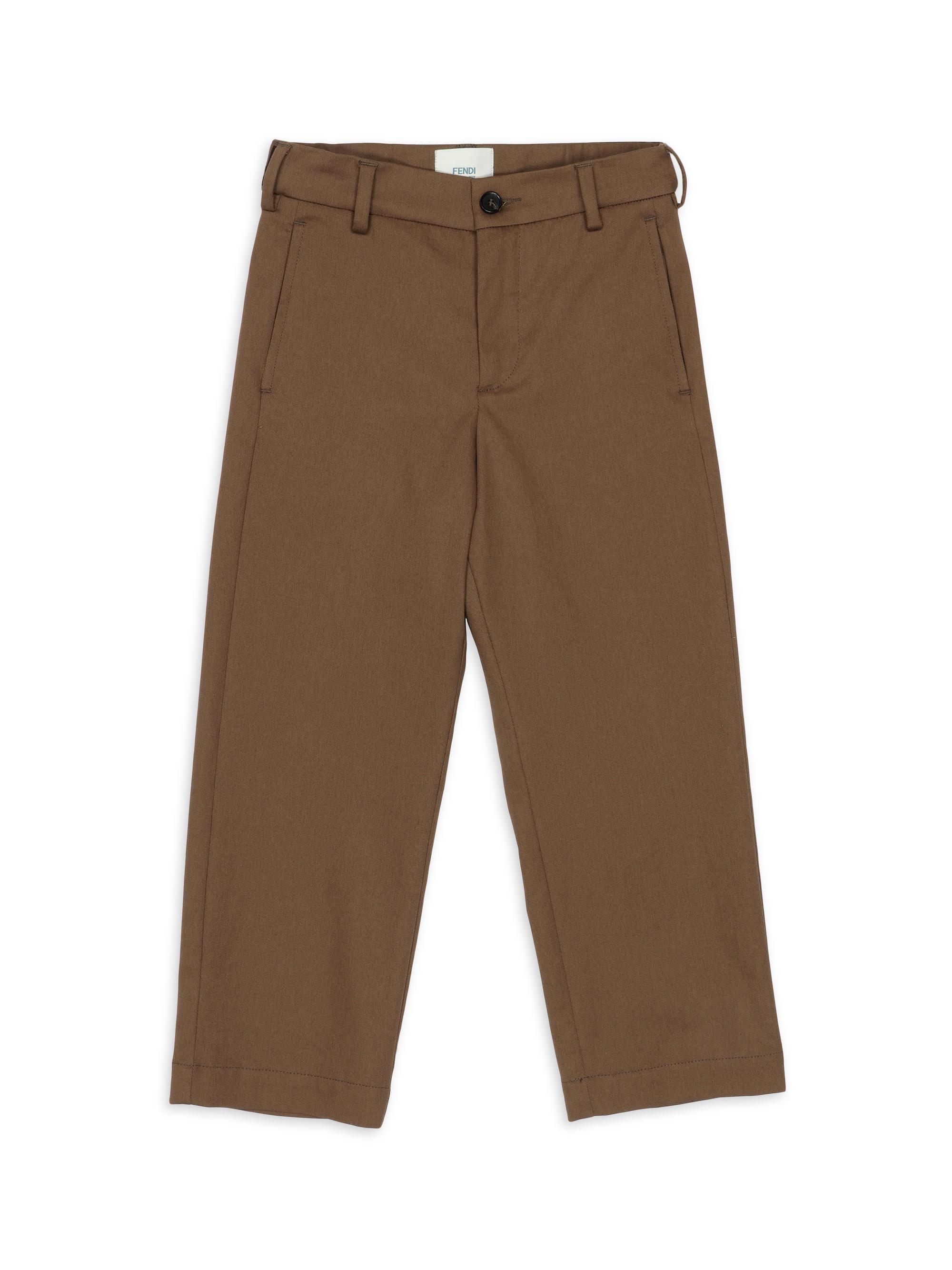 Fendi Little Boy's & Boy's FF Tape Pants - Brown