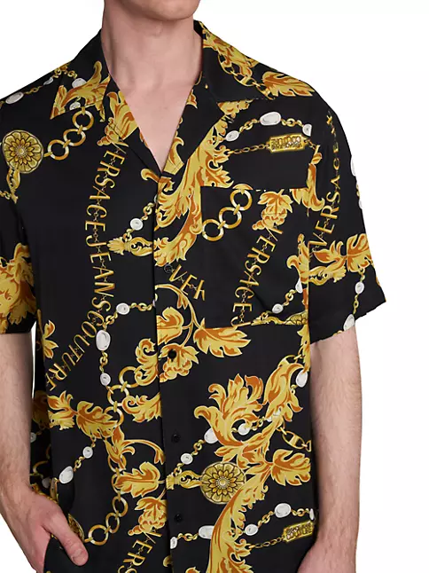 Versace Hawaiian Shirt Shorts -  Worldwide Shipping