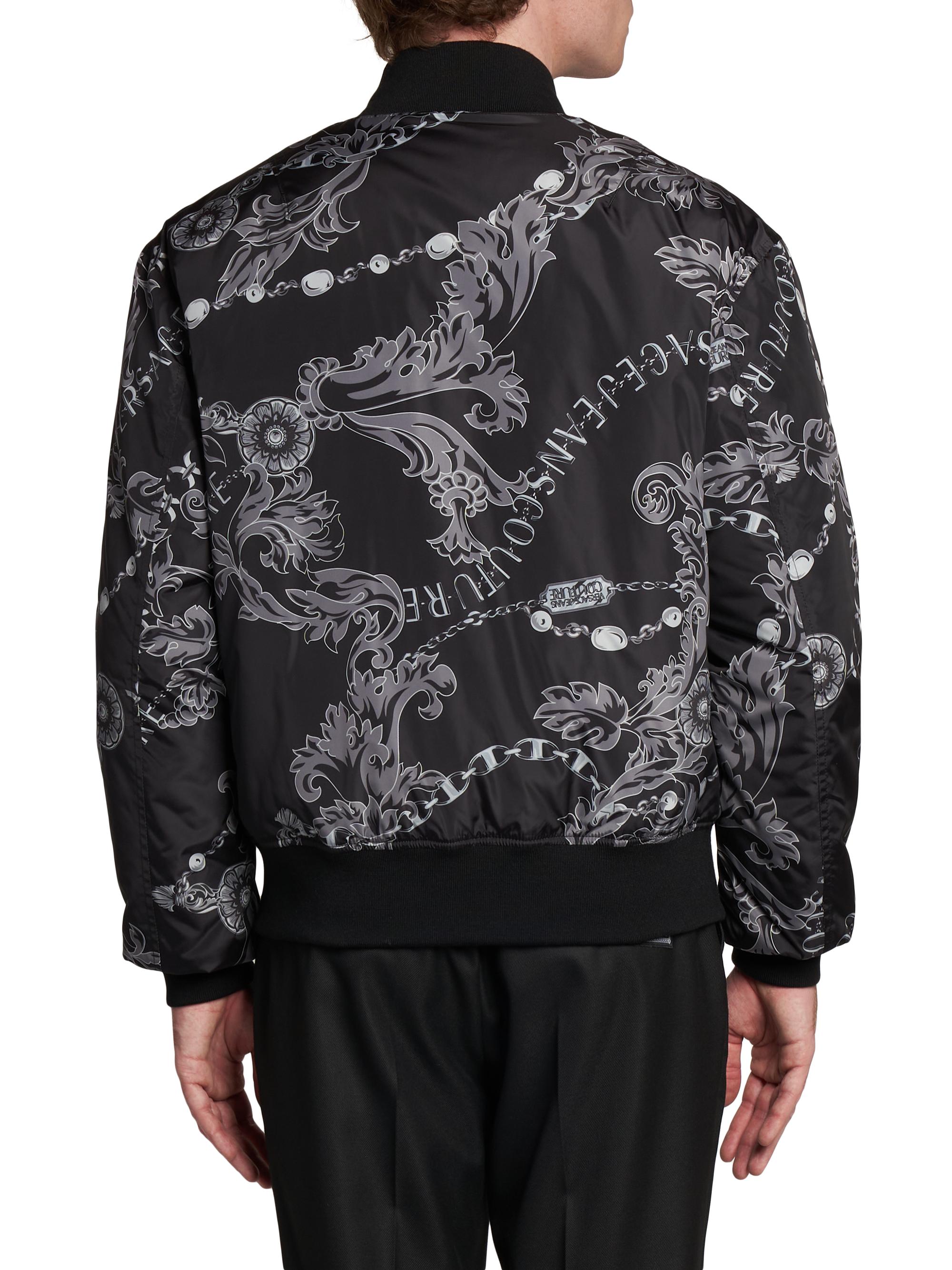 Versace Jeans Couture Chain-Link Bomber Jacket | Saks Fifth Avenue