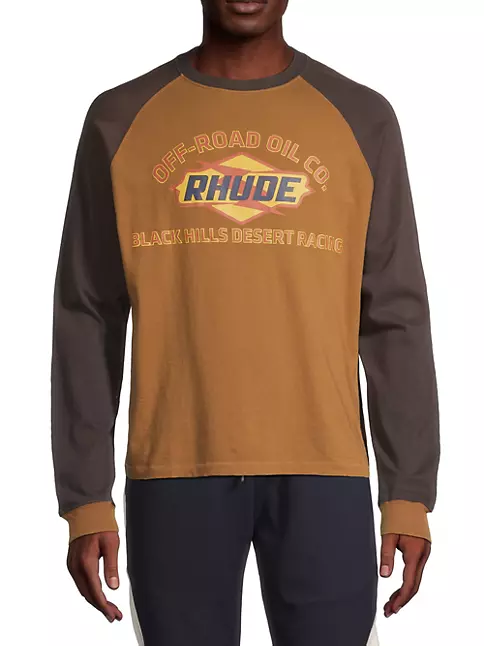 Rhude Men's Black Hills Raglan T-Shirt