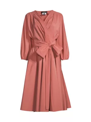 Shop Weekend Max Mara Negozi Wrap Midi-Dress | Saks Fifth Avenue