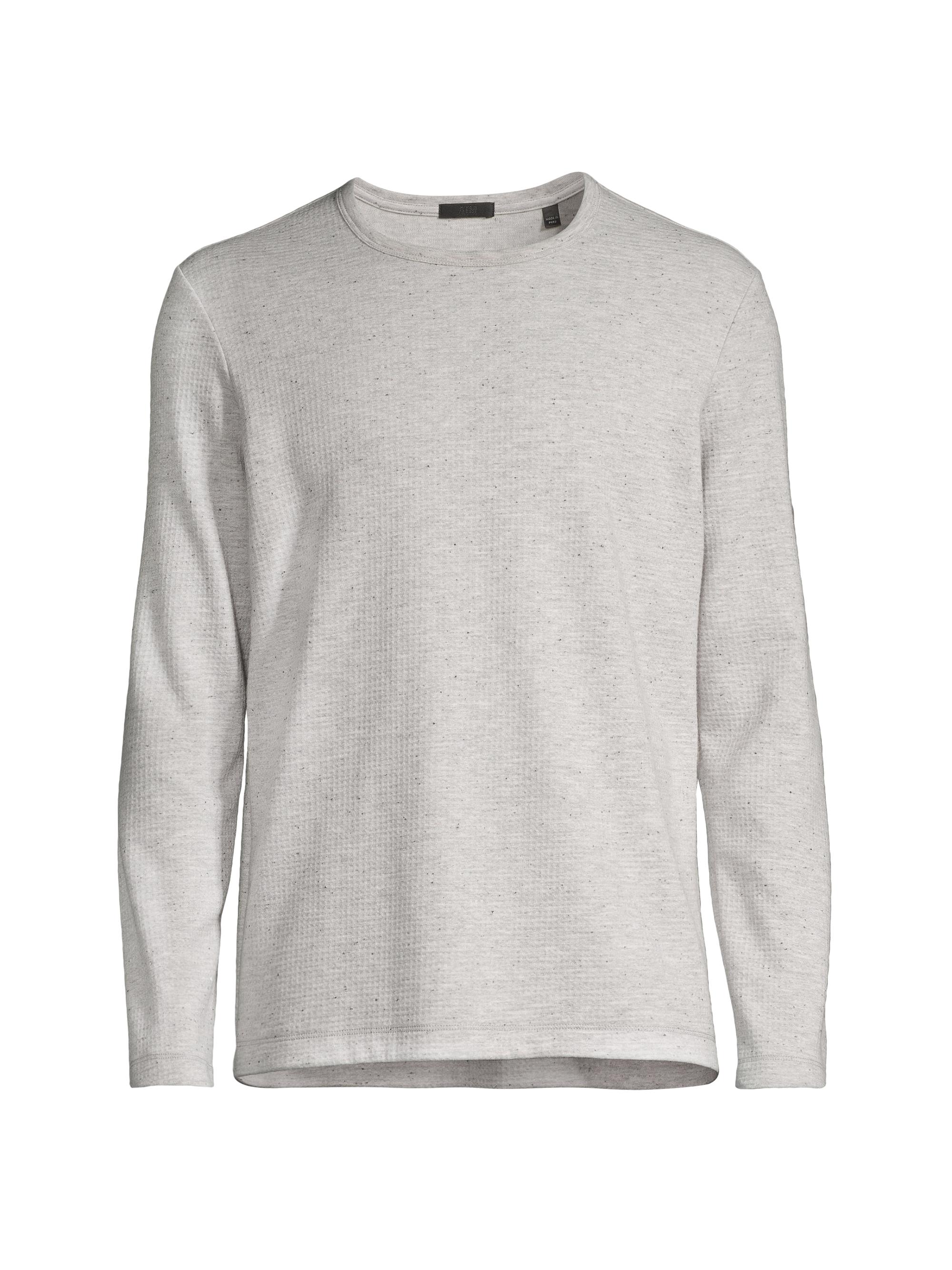ATM Anthony Thomas Melillo Men's Donegal Waffle-Knit Sweater - Heather Grey Donegal