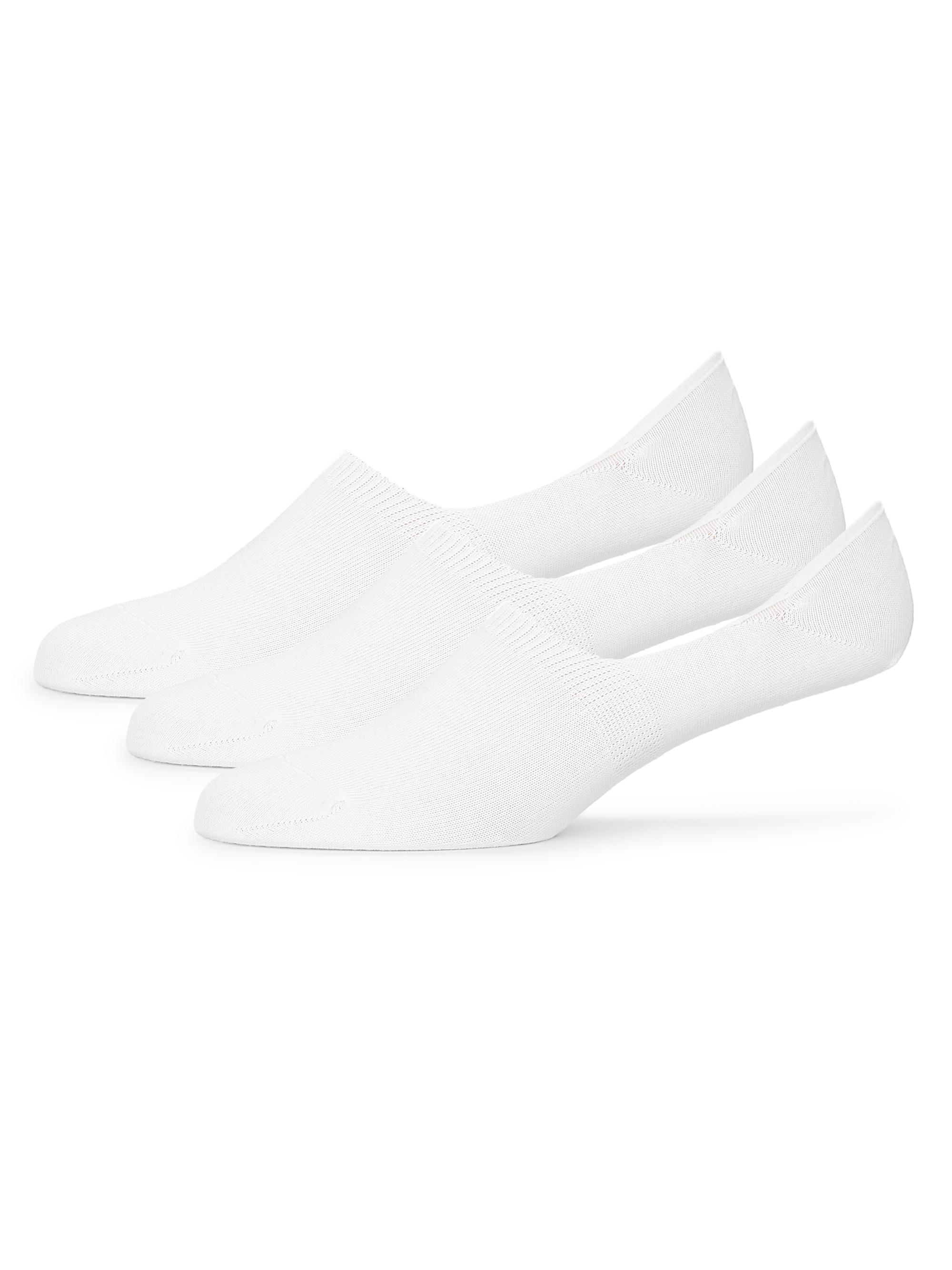 Saks Fifth Avenue Men's COLLECTION 3-Pack No Show Socks Set - White