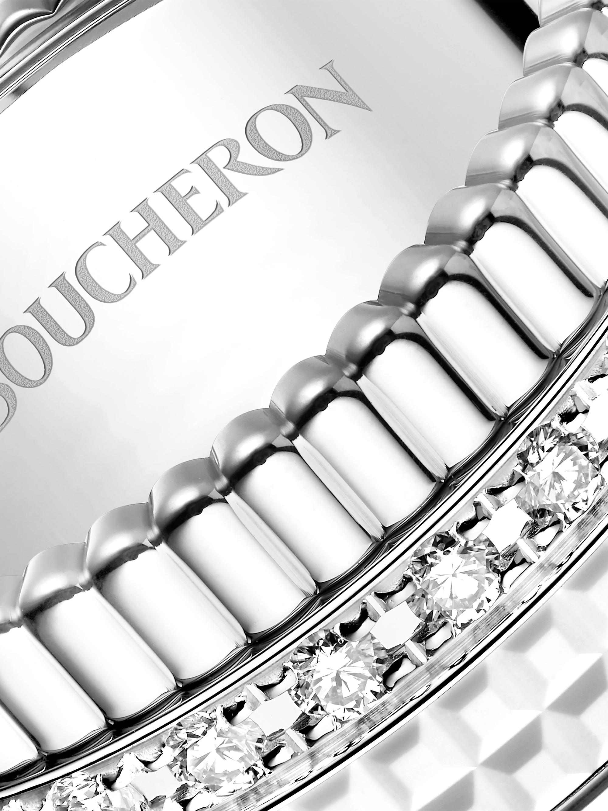 Boucheron Quatre White Edition 18K White Gold, HyCeram® & 0.52 TCW