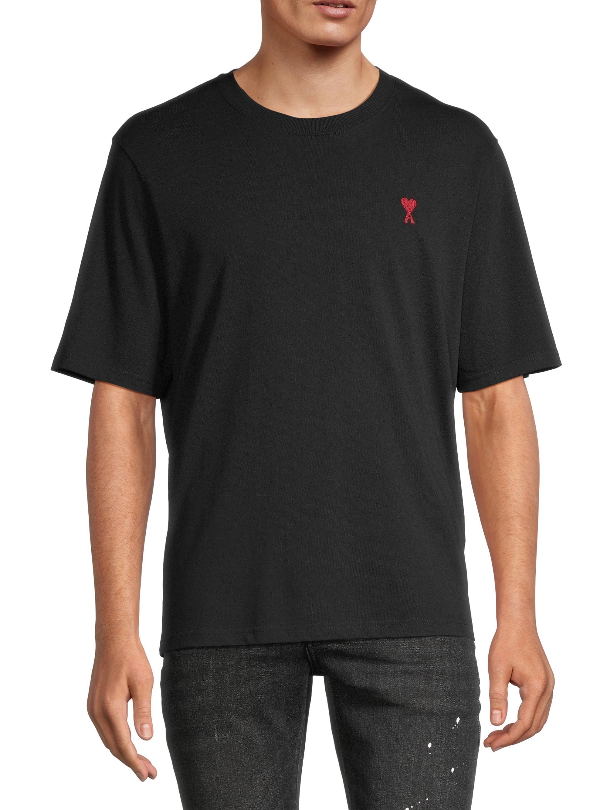 AMI Paris Ami De Coeur Crewneck T-Shirt | Saks Fifth Avenue