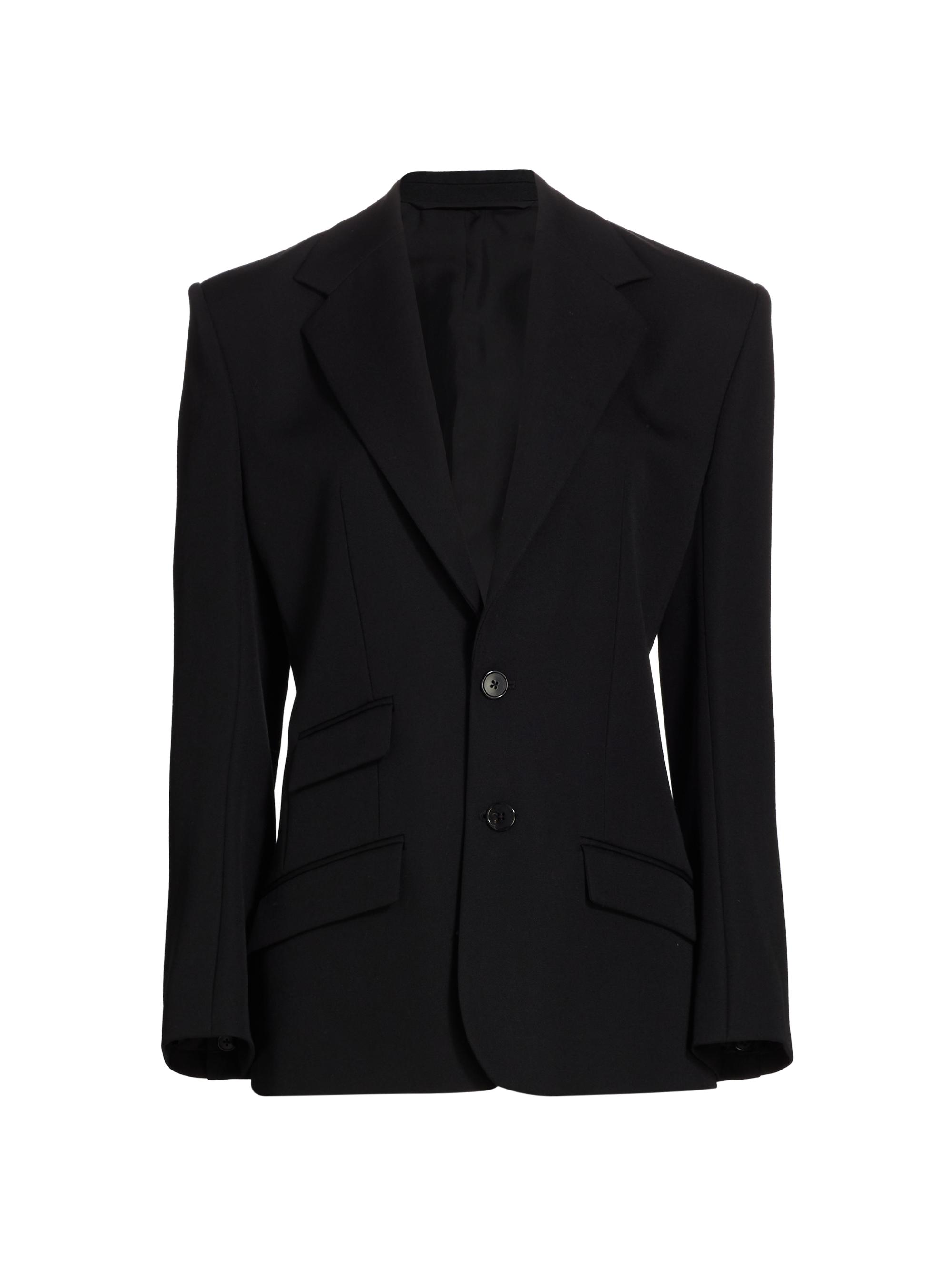 Stella McCartney Stretch-Wool Cape Blazer | Saks Fifth Avenue