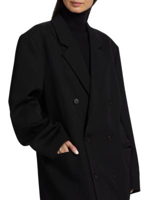 The Row Black Andy Coat